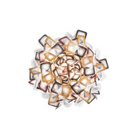 DECKENLEUCHTE CLIZIA 53/20 cm   - Hellbraun/Rotbraun, Design, Kunststoff (53/20cm) - Slamp