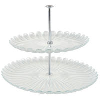 PATROVÝ STOJAN - barvy stříbra/průhledné, Trend, kov/sklo (28/21cm) - Ambia Home