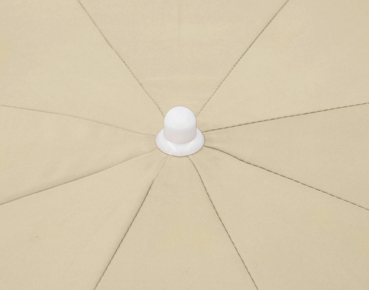 SONNENSCHIRM 200 cm Naturfarben  - Weiß/Naturfarben, Basics, Textil/Metall (200/215/200cm) - Schneider