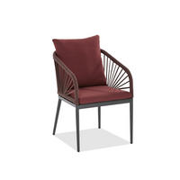 GARTENSESSEL - Anthrazit/Rot, Design, Textil/Metall (56/87/63cm)