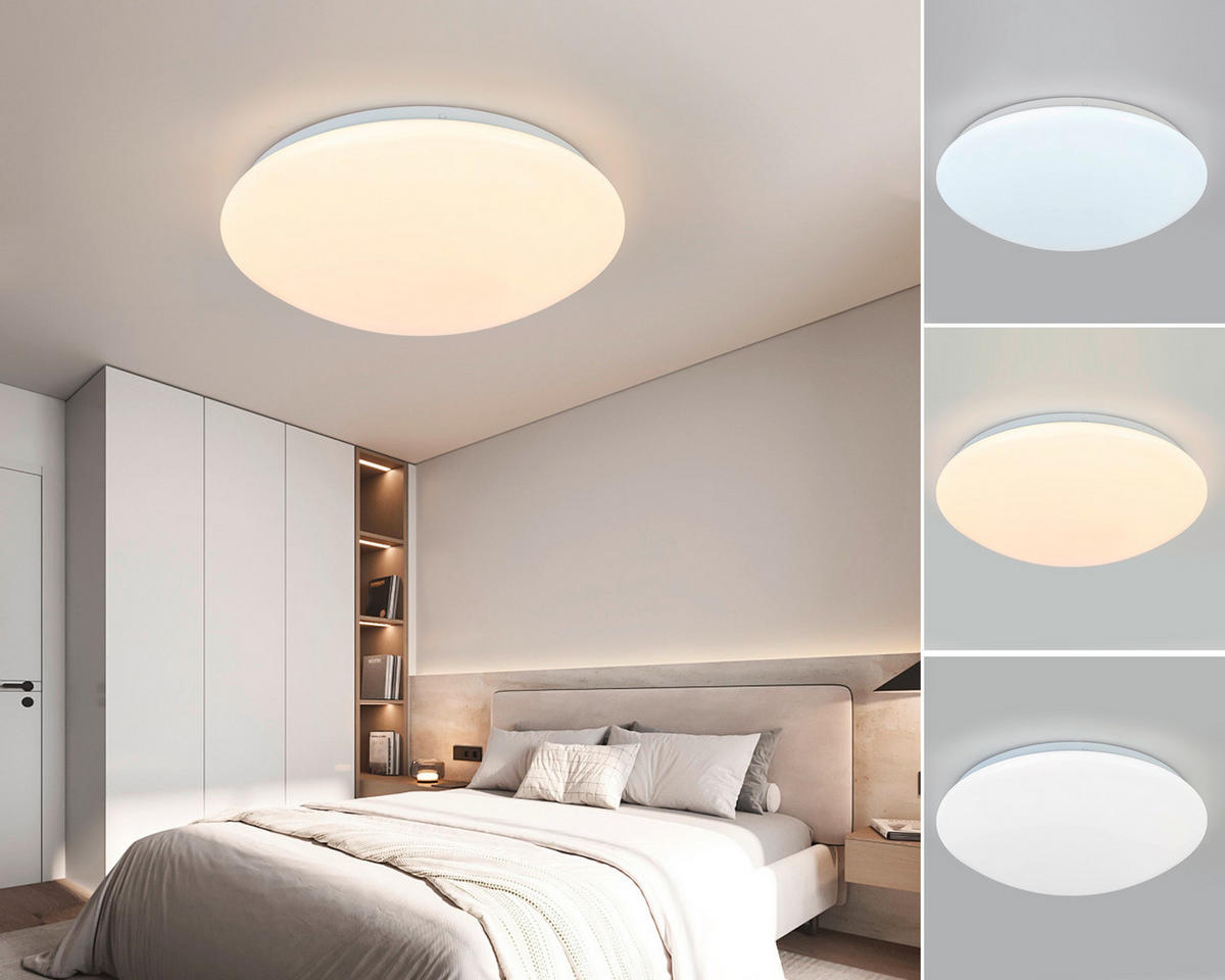 LED PLAFONJERA  - bela, Osnovno, metal/plastika (29/7,5cm) - Boxxx