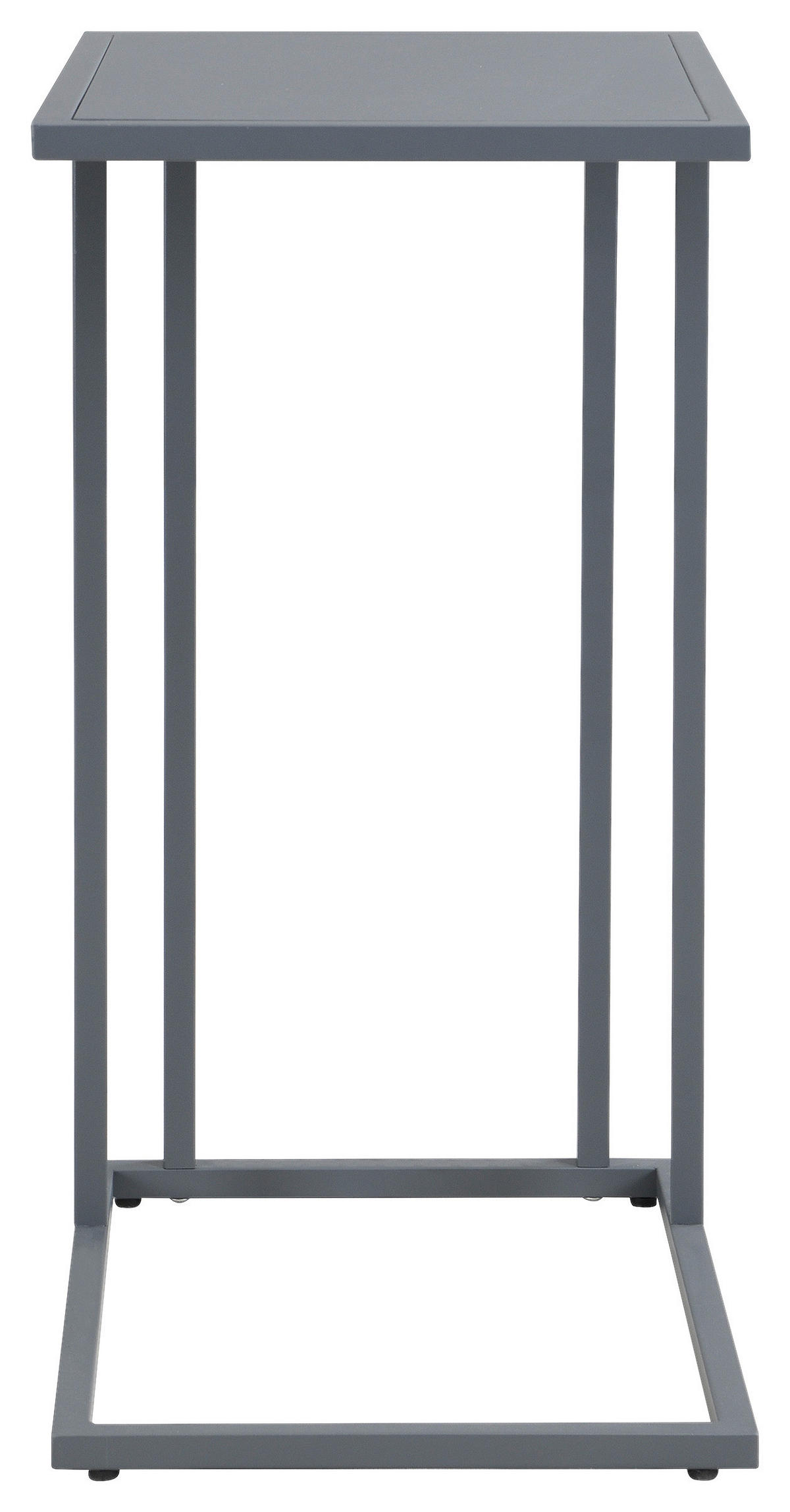 BEISTELLTISCH 30/40/60 cm Dunkelgrau rechteckig  - Dunkelgrau, Design, Holzwerkstoff/Metall (30/40/60cm) - home24
