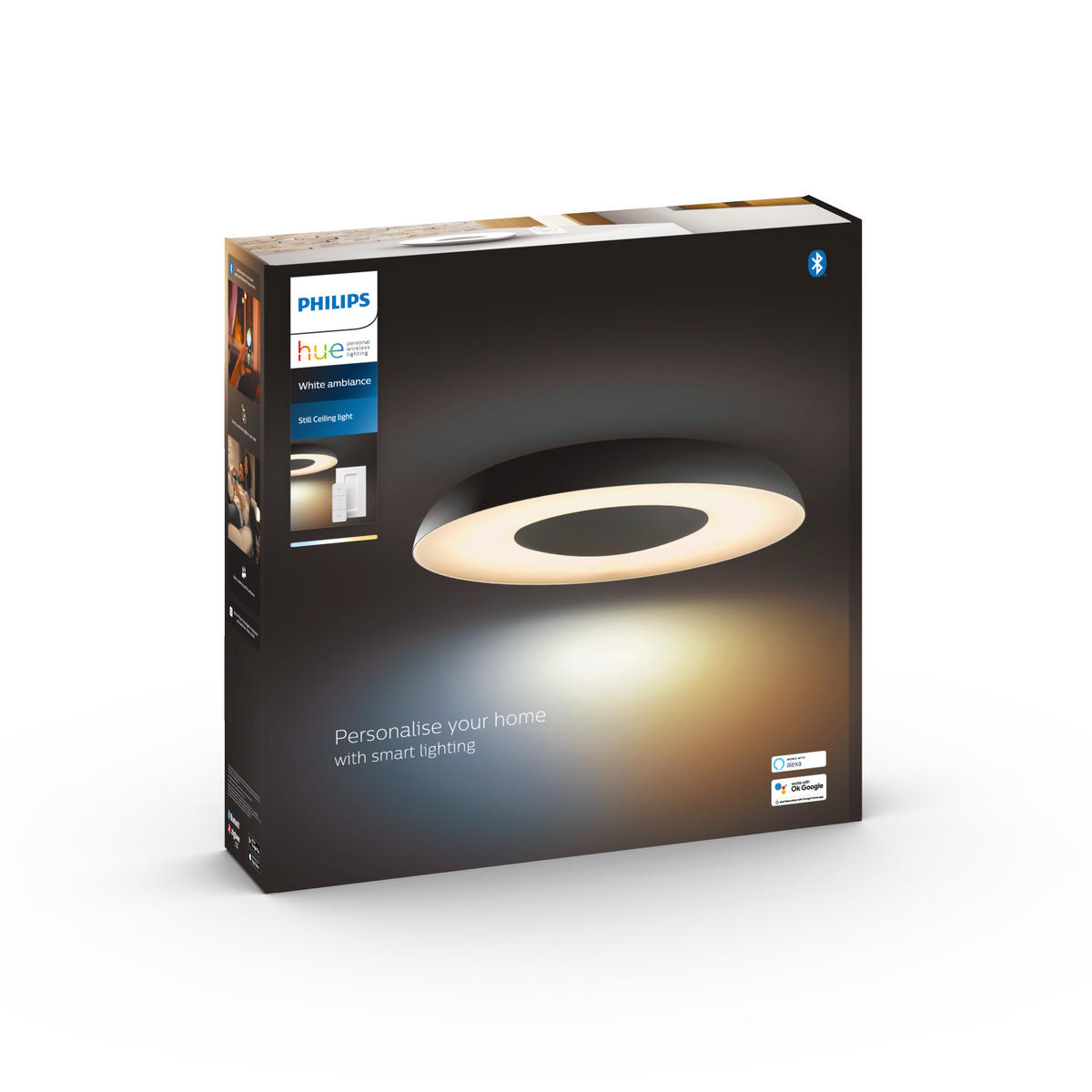 HUE WHITE AMBIANCE STILL Hue 39,1/7,1 cm   - Schwarz, Design, Metall (39,1/7,1cm) - Philips HUE