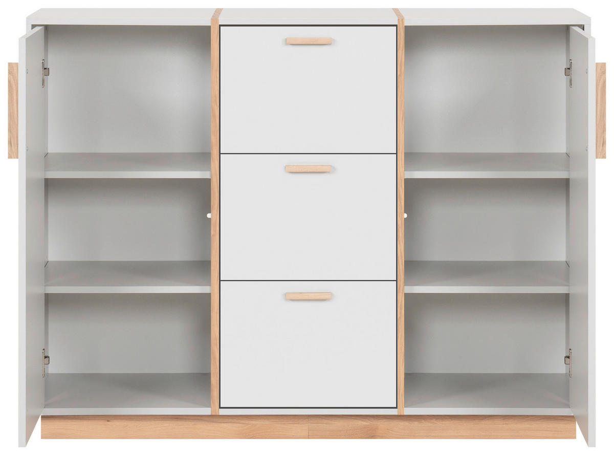 KOMMODE  in 122/94/40 cm  - Beige/Grau, KONVENTIONELL, Holzwerkstoff (122/94/40cm) - Livetastic