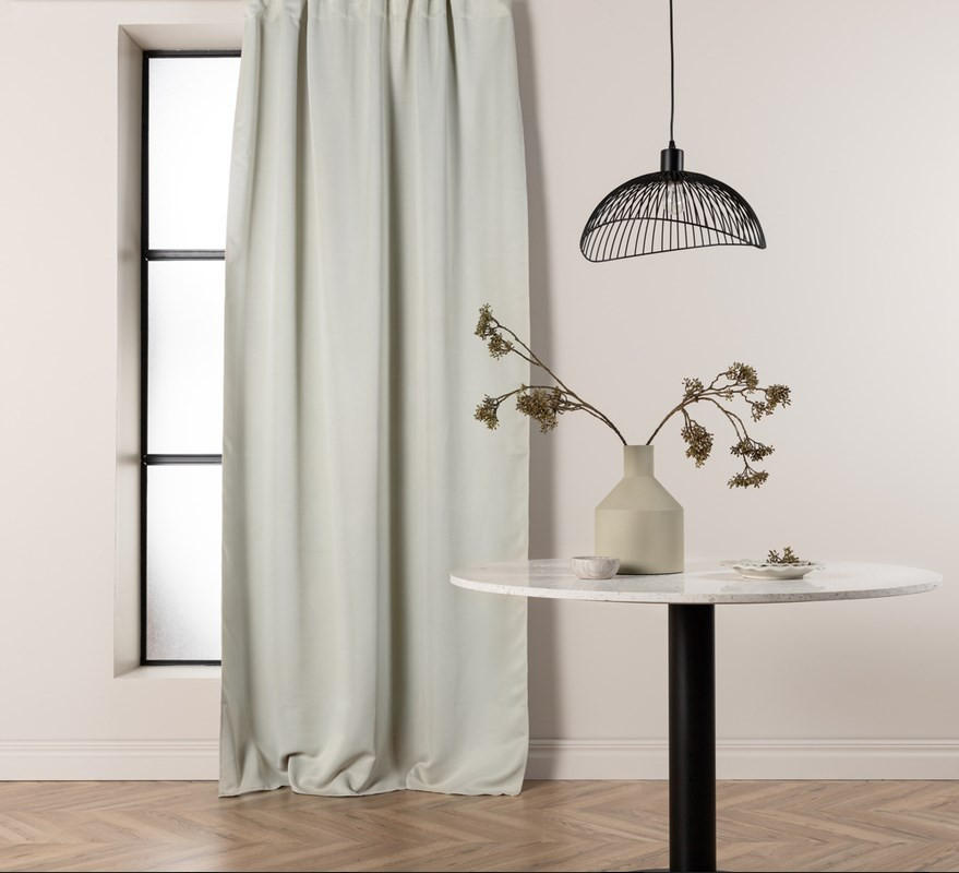 GARDINLÄNGD mörkläggning  - vit, Basics, textil (135/240cm)