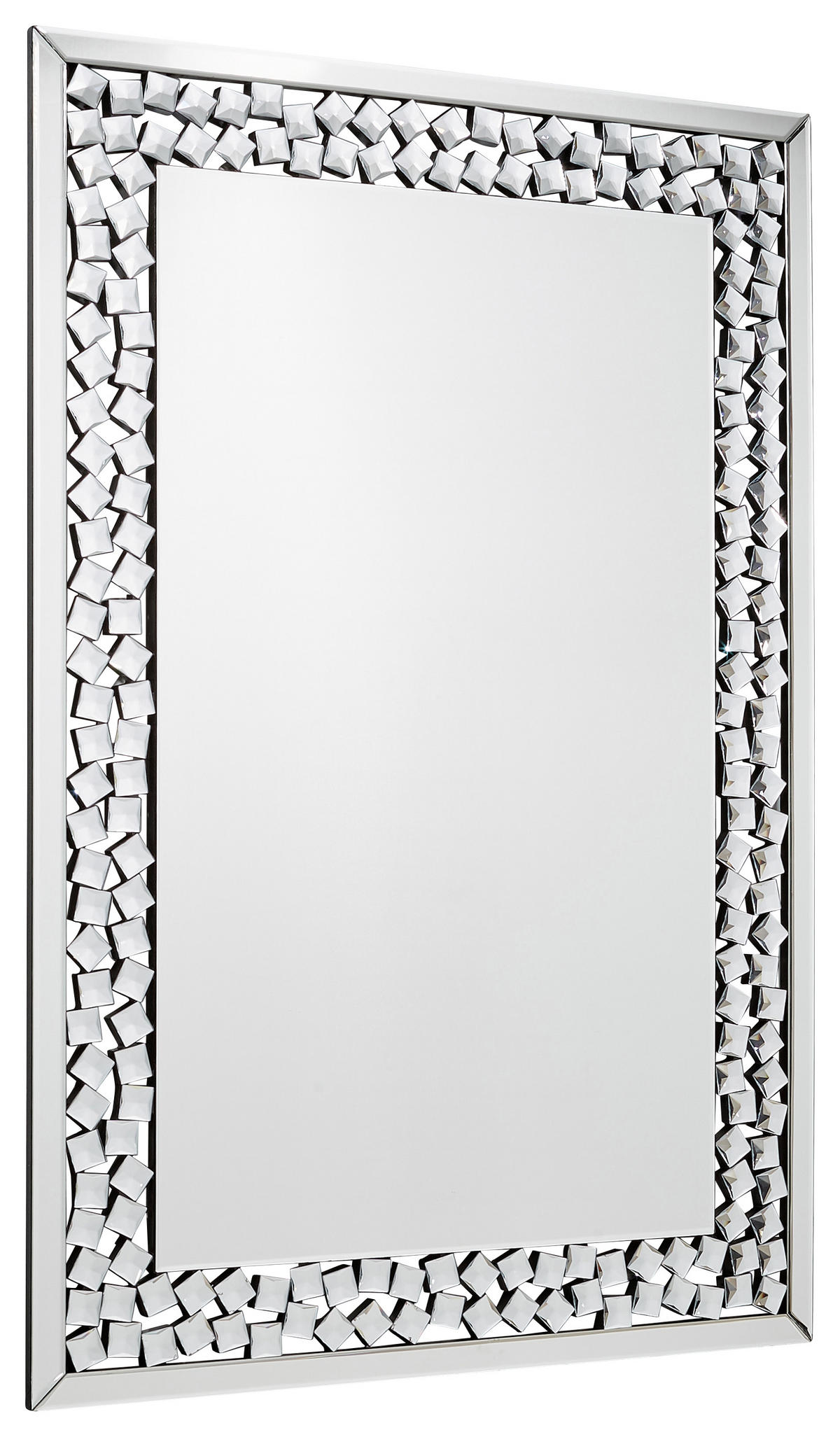 ZRCADLO 80/120/2 cm  - barvy stříbra, Design, kompozitní dřevo/sklo (80/120/2cm) - Xora