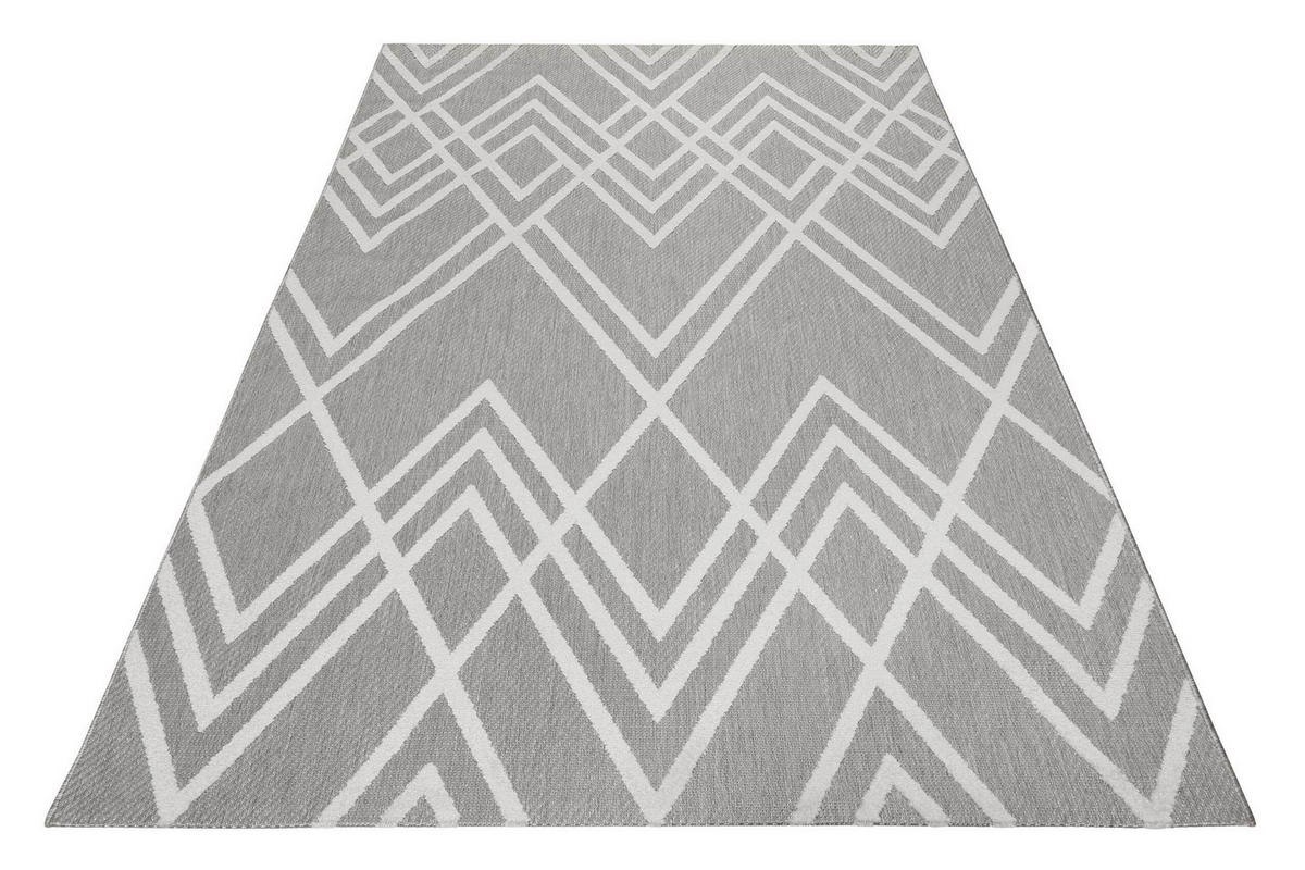 OUTDOORTEPPICH 160/225 cm Rave Creme, Weiß  - Creme/Weiß, Design, Textil (160/225cm) - Esprit