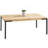 COUCHTISCH in Holz, Metall 100/60/34 cm - Eichefarben/Schwarz, Design, Holz/Metall (100/60/34cm) - Novel COUCHTISCH in Holz, Metall 100/60/34 cm - Eichefarben/Schwarz, Design, Holz/Metall (100/60/34cm) - Novel