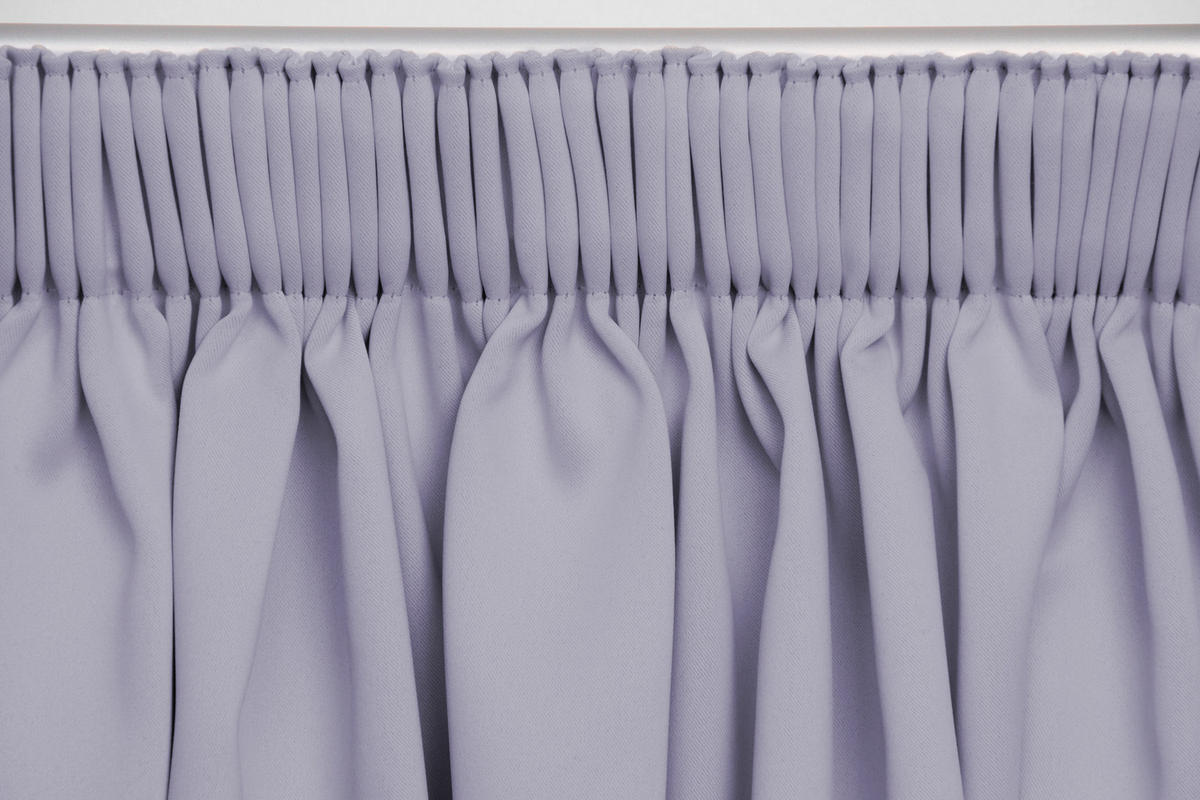 Lichtschutz-Vorhangfutter black-out (lichtundurchlässig)  - Silberfarben, Basics, Textil (135/240cm)
