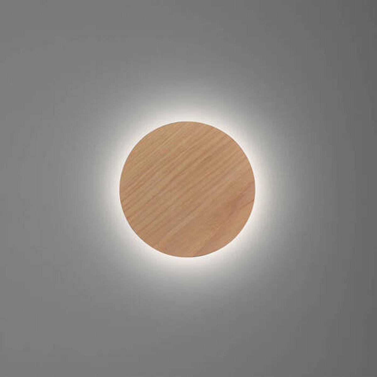 AKKU-WANDLEUCHTE - Eichefarben, Natur, Holz/Kunststoff (18/4.5/18cm) - Paul Neuhaus