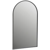 OGLEDALO ZIDNO  88/160/2,5 cm     - crna, Design, staklo/drvni materijal (88/160/2,5cm) - MID.YOU
