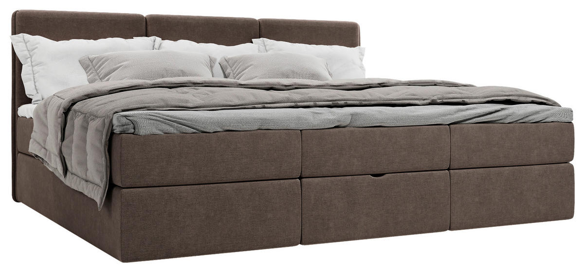 FAMILIENBETT - Schwarz/Braun, Modern, Holz/Holzwerkstoff (240/200cm) - MID.YOU