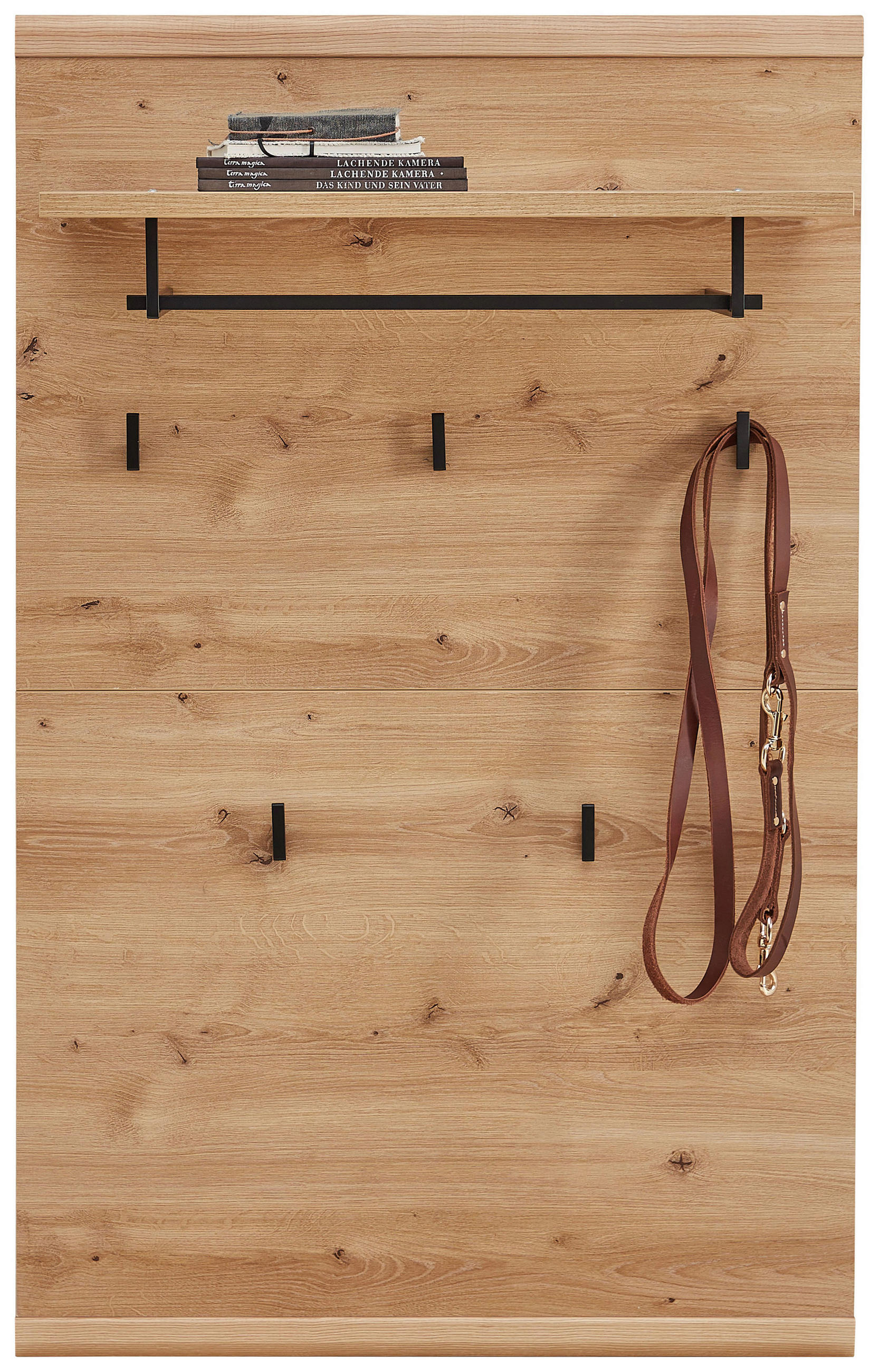 GARDEROBENPANEEL  in 80/128/30 cm  - Eichefarben, Natur, Holzwerkstoff (80/128/30cm) - Linea Natura