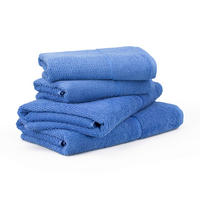 FROTTIERSET FROTTANA PEARL Blau 4-teilig  - Blau, Basics, Textil - Moeve