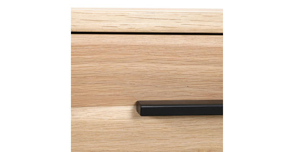 NACHTSCHRANK 48/50/40 cm Eiche massiv  - Eichefarben/Schwarz, Natur, Holz/Holzwerkstoff (48/50/40cm) - Landscape