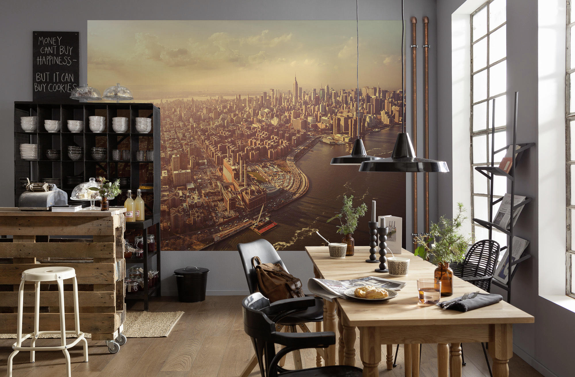 FOTOTAPETA velikost: 254/184 cm - hnedá/sivá, Lifestyle, papier (254/184cm)