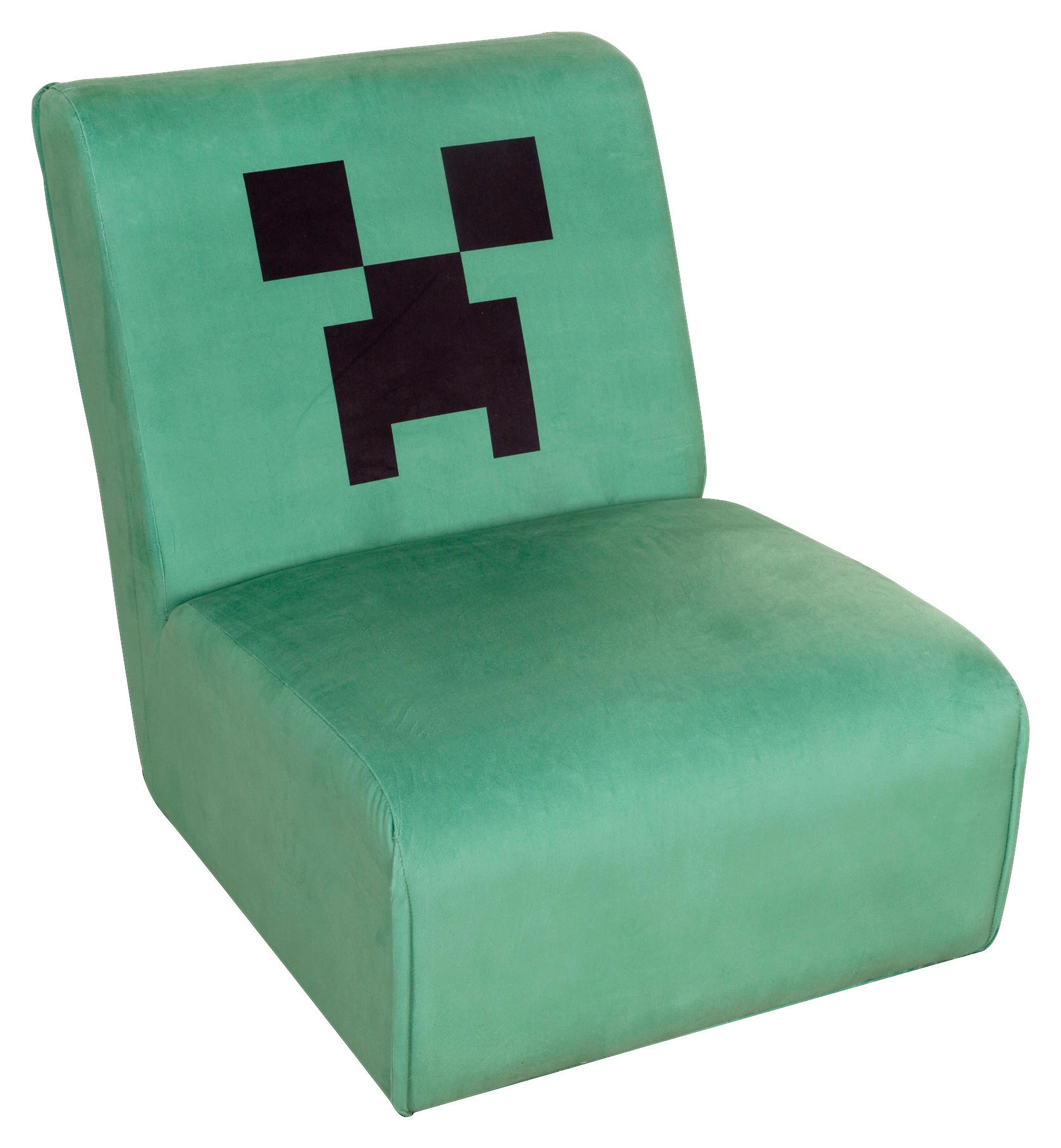 LOUNGE NASLANJAČ žamet - zelena, Moderno, tekstil (66/80/94cm) - Minecraft