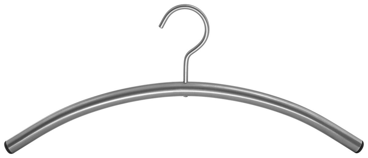 ŠATNÍ RAMÍNKO - barvy stříbra, Basics, kov (47cm)