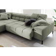ECKSOFA  in Cord Dunkelgrün  216/321 cm  - Dunkelgrün/Schwarz, Design, Textil/Metall (216/321cm) - Hom`in