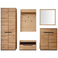 GARDEROBE 5-teilig  in 267/195/41 cm  - Wildeiche, Natur, Holz/Holzwerkstoff (267/195/41cm) - Linea Natura