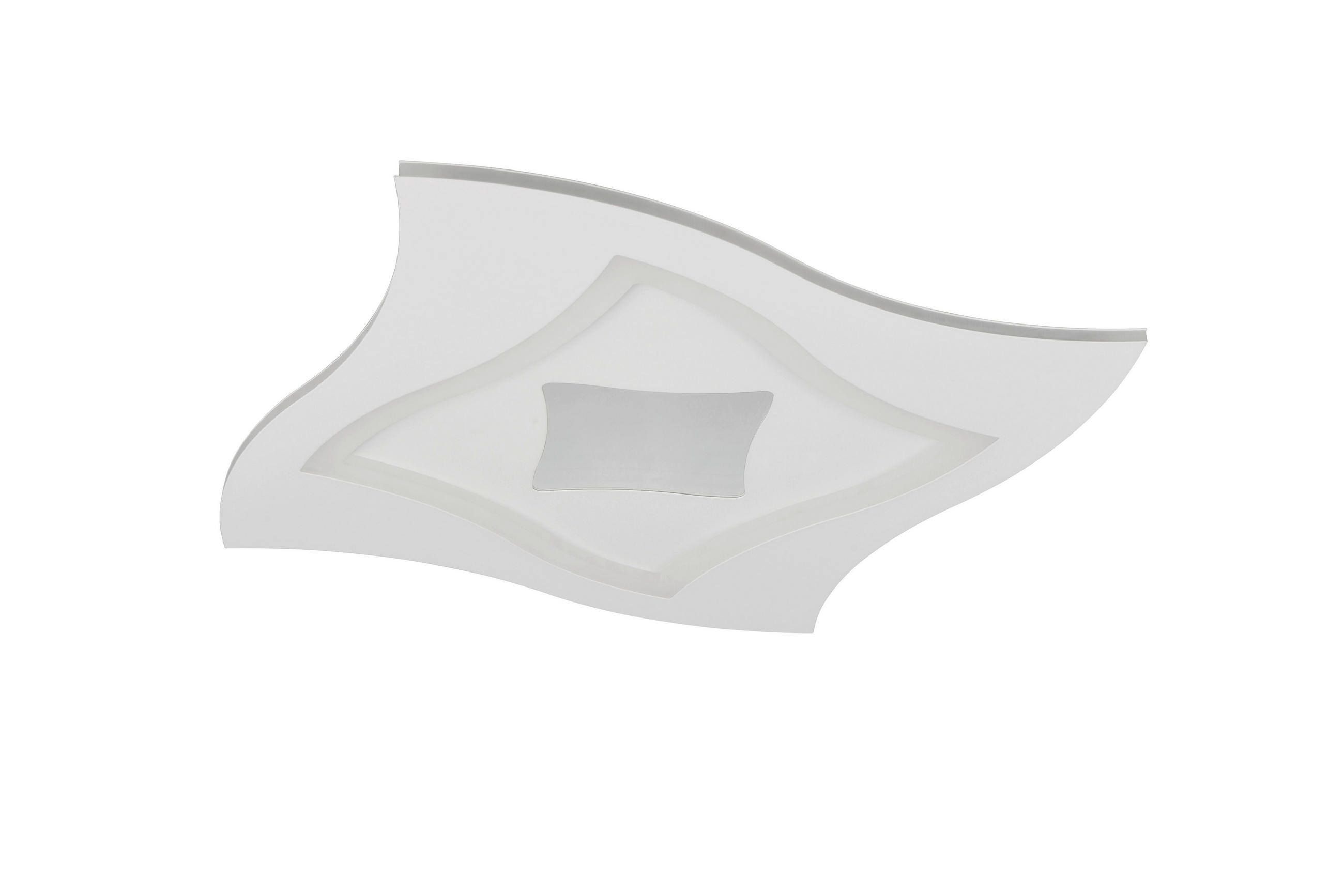 Plafonieră Cu Led - alb, Design, metal (50/50/6cm)