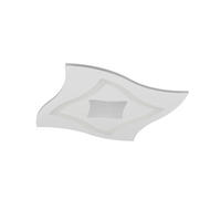 Plafonieră Cu Led - alb, Design, metal (50/50/6cm)