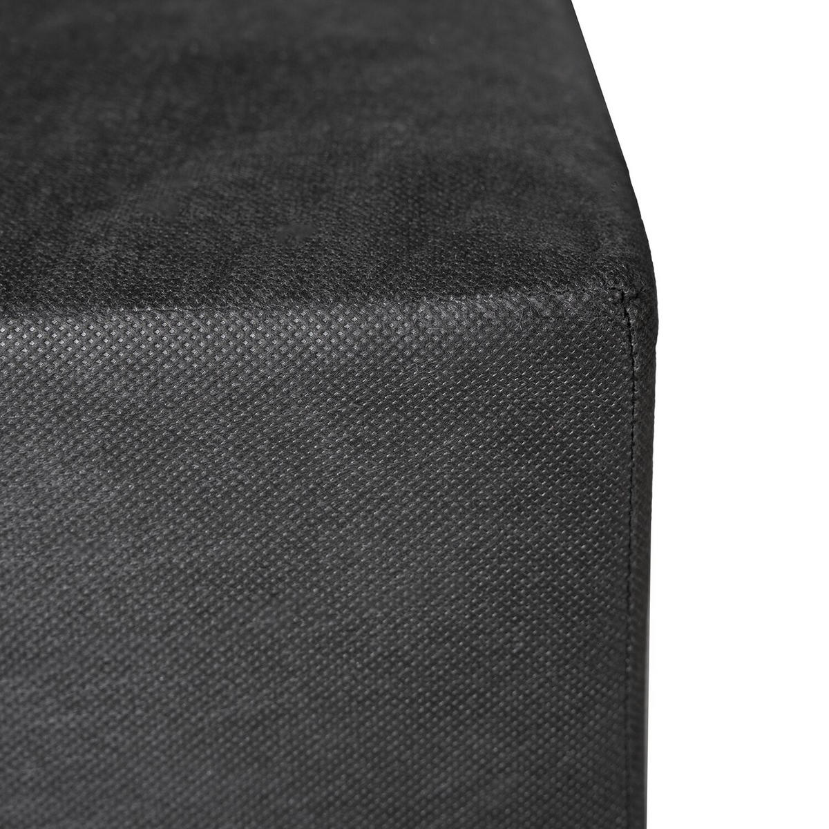 BOXSPRINGBETT 200/220 cm  in Anthrazit  - Anthrazit/Schwarz, Design, Kunststoff/Textil (200/220cm) - home24