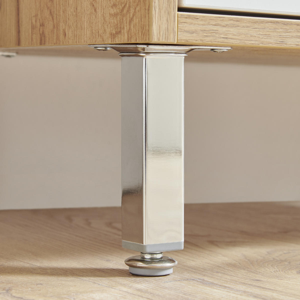 WASCHTISCHKOMBI 50 cm  - Chromfarben/Eichefarben, KONVENTIONELL, Holzwerkstoff/Stein (50cm) - Stylife