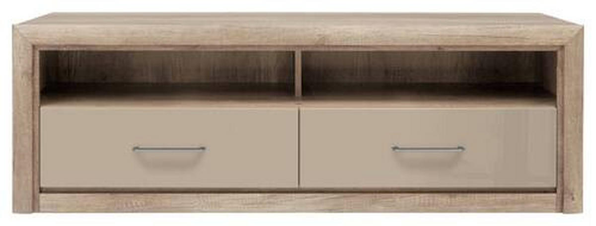 LOWBOARD 143,5/48,5/47,5 cm  - Sandfarben/Eichefarben, Design, Holzwerkstoff/Kunststoff (143,5/48,5/47,5cm)