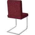 SCHWINGSTUHL  in Stahl Chenille  - Chromfarben/Rot, Design, Textil/Metall (46/92/60cm) - Dieter Knoll