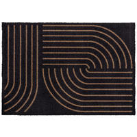 FUßMATTE  66/110 cm  Schwarz  - Schwarz, Basics, Kunststoff/Textil (66/110cm) - Esposa