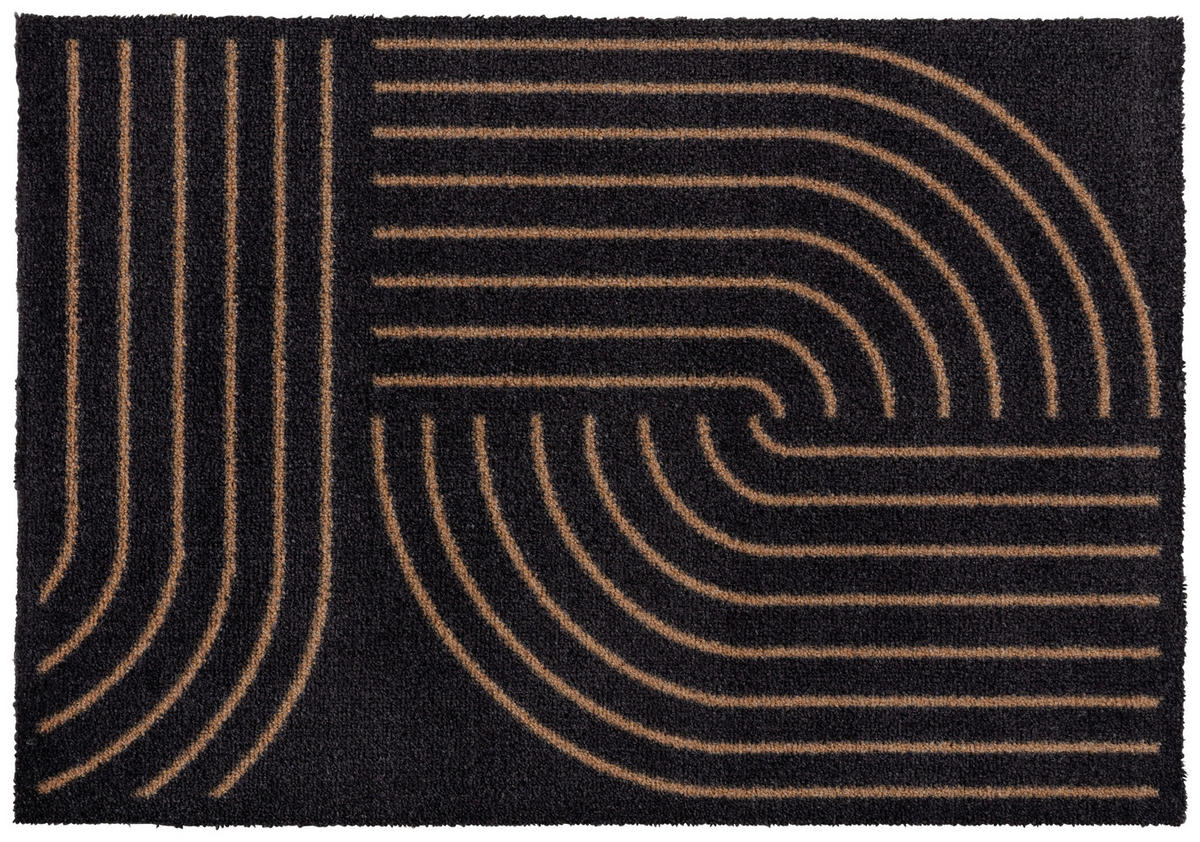 FUßMATTE  66/110 cm  Schwarz  - Schwarz, Basics, Kunststoff/Textil (66/110cm) - Esposa