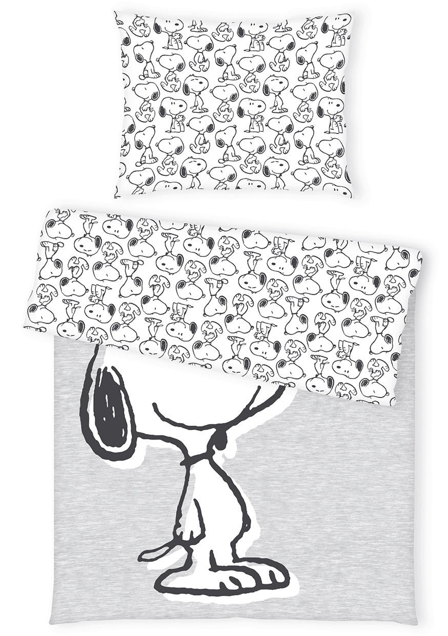 BETTWÄSCHE Snoopy Peanuts Renforcé 140/200 cm  - Hellgrau, Basics, Textil (140/200cm) - Herding