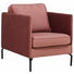 SESSEL in Textil Hellbraun - Hellbraun/Schwarz, Design, Textil/Metall (74/88/96cm) - Lomoco SESSEL in Textil Hellbraun - Hellbraun/Schwarz, Design, Textil/Metall (74/88/96cm) - Lomoco