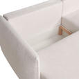 ECKSOFA  in Jersey Creme  - Creme/Schwarz, KONVENTIONELL, Kunststoff/Textil (238/148cm) - Carryhome