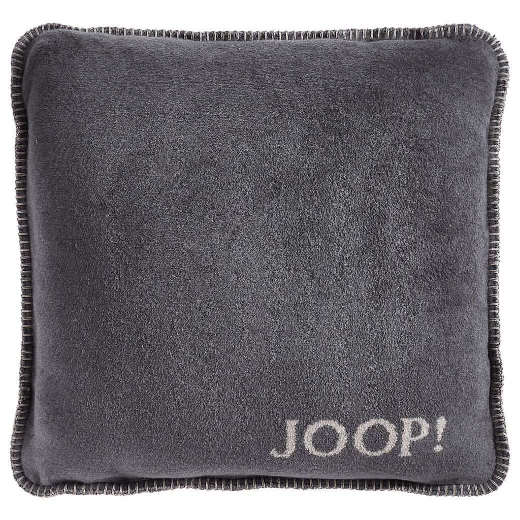 Thumbnail - Joop! Kissenhülle Uni Doubleface, Taupe, Anthrazit, Textil, Uni, 50x50 cm, Oeko-Tex® Standard 100, hochwertige Qualität,...