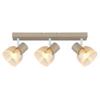 STRAHLER Kairo 41/10/14 cm  - Sandfarben/Orange, Design, Glas/Metall (41/10/14cm) - Globo