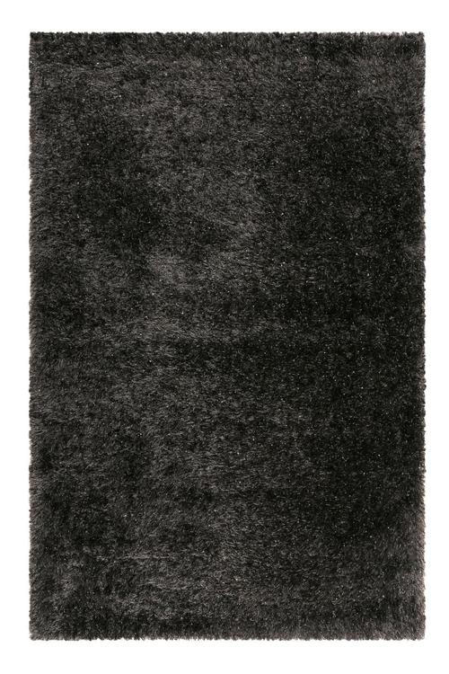HOCHFLORTEPPICH  200/200 cm  gewebt  Schwarz   - Schwarz, KONVENTIONELL, Textil (200/200cm) - Novel