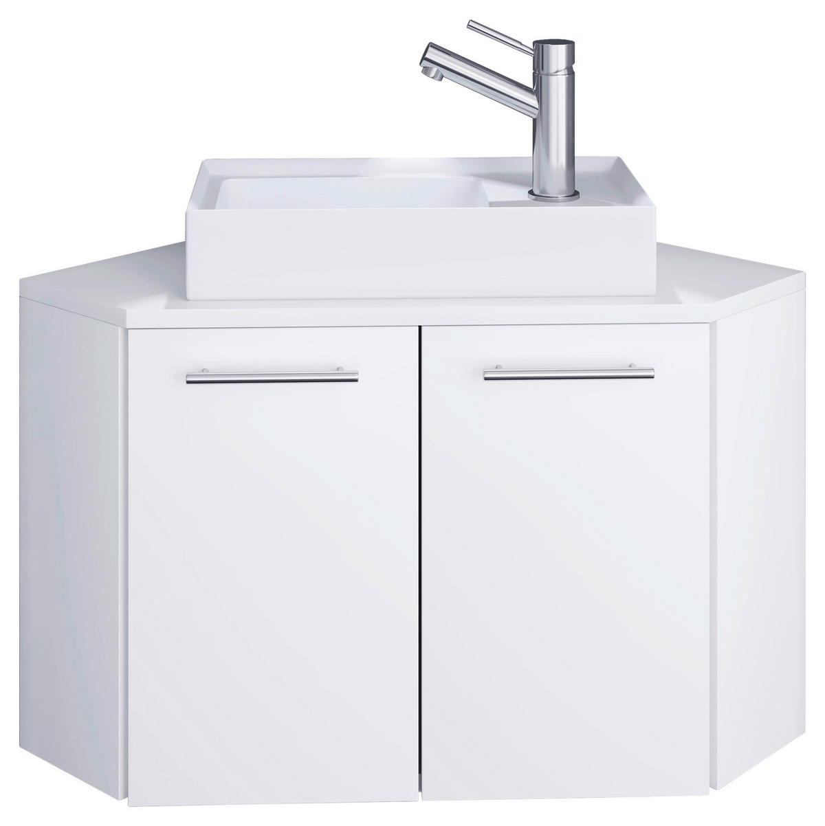 WASCHTISCHKOMBI 50 cm  - Weiss/Grau, Modern, Keramik/Holzwerkstoff (50cm) - MID.YOU
