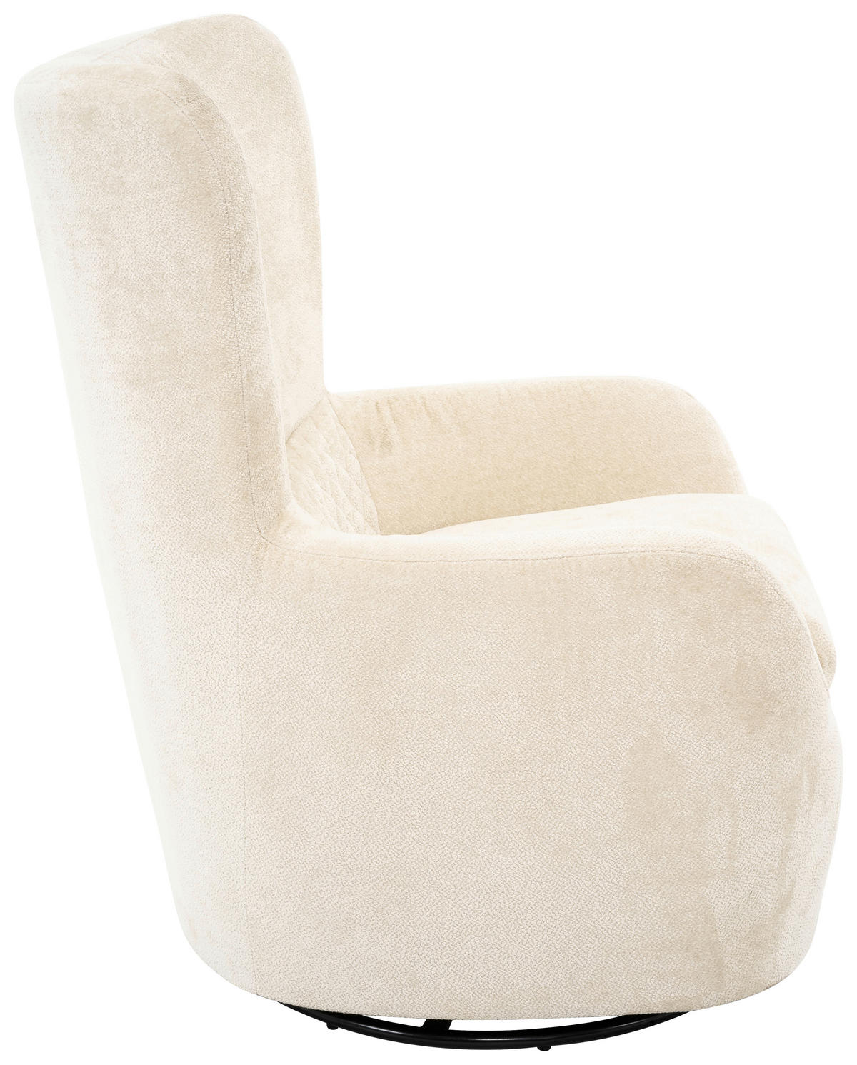 SESSEL in Chenille Schwarz, Weiß  - Schwarz/Weiß, Design, Textil/Metall (81/100/86cm) - Carryhome