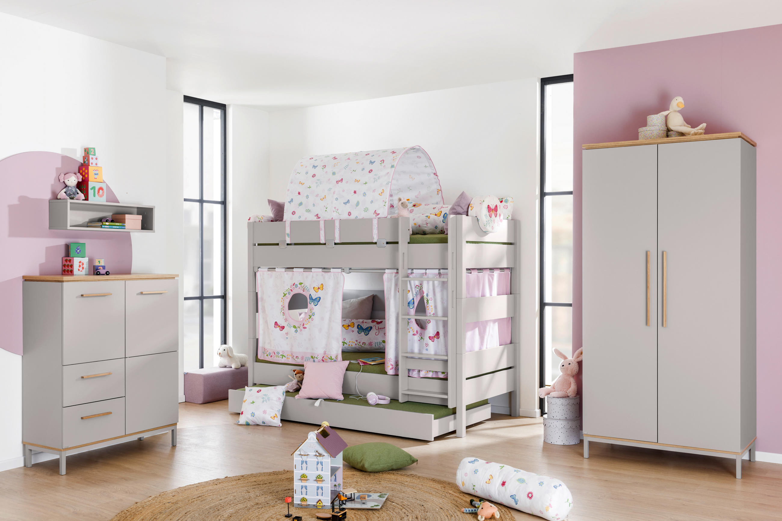 ETAGENBETT - Weiß, KONVENTIONELL, Holzwerkstoff (90/200cm) - Paidi
