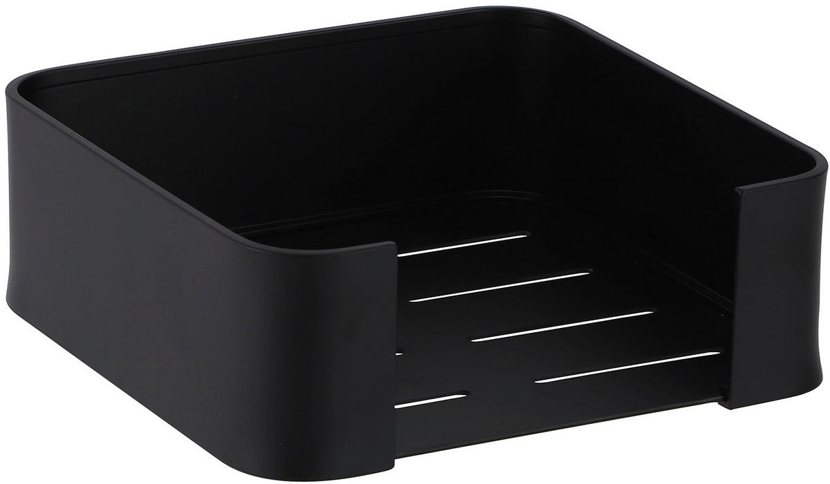 SERVIETTENHALTER   - Schwarz, Design, Metall (18,5/18,5/6,5cm) - Homeware Profession.