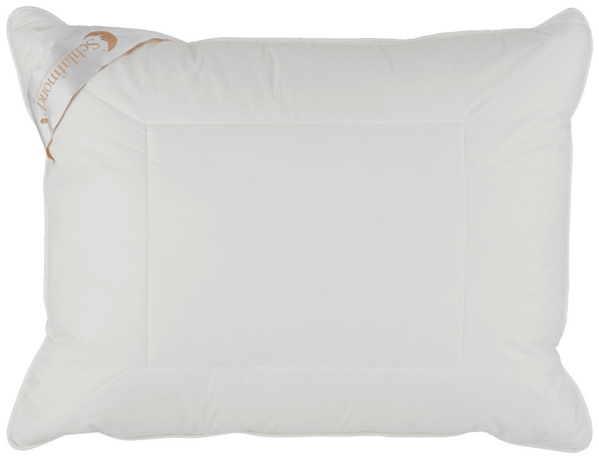 POLSTER  SCHNEEWEISSCHEN  - Weiß, KONVENTIONELL, Naturmaterialien/Textil (70x90cm) - Schlafmond
