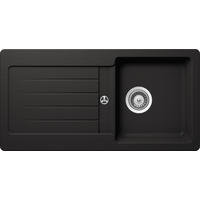 SPÜLE 17502100860435500-81  - Schwarz, Basics, Stein (86/20,5/43,5cm) - Respekta