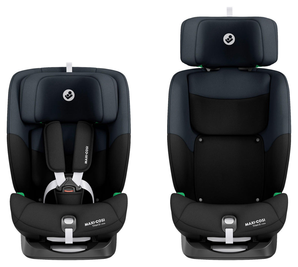 KINDERAUTOSITZ Titan I-Size  - Schwarz, Basics, Kunststoff/Metall (44,4/56,7-80,2/52,3-57,4cm) - Maxi-Cosi