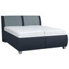 POLSTERBETT 160/200 cm  in Blau  - Blau/Weiss, Design, Holzwerkstoff/Kunststoff (160/200cm) - Beldomo - Sleep