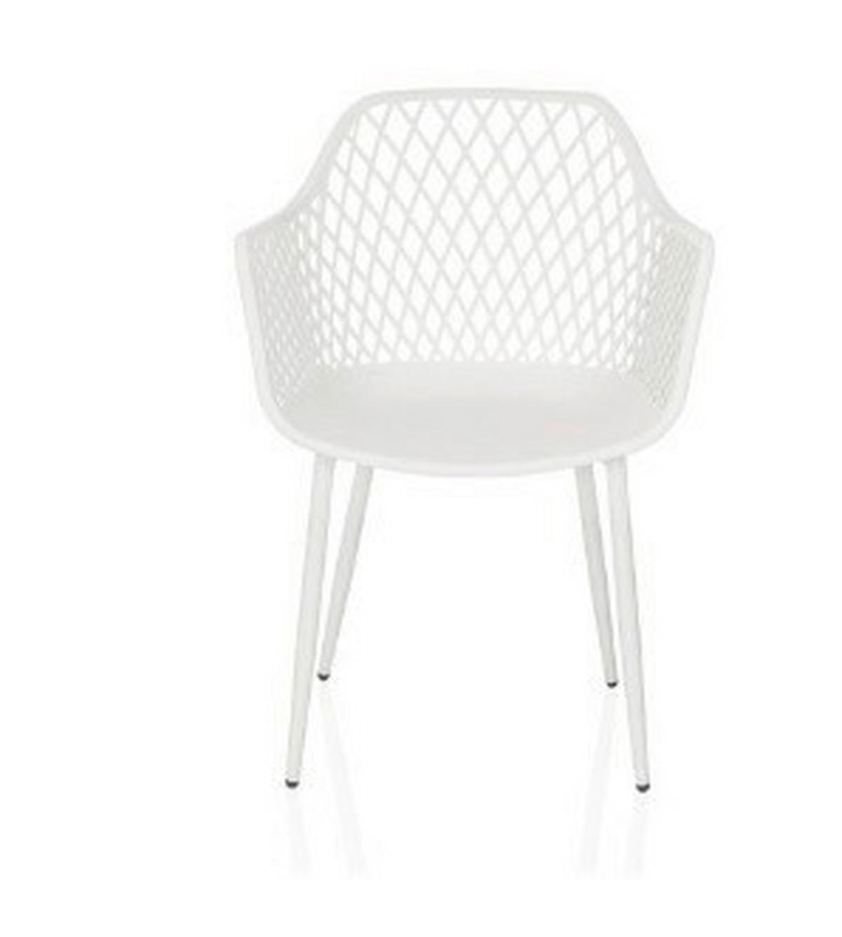 ZAHRADNÍ ŽIDLE, plast - bílá, Moderní, kov/plast (56/81/50cm) - MID.YOU