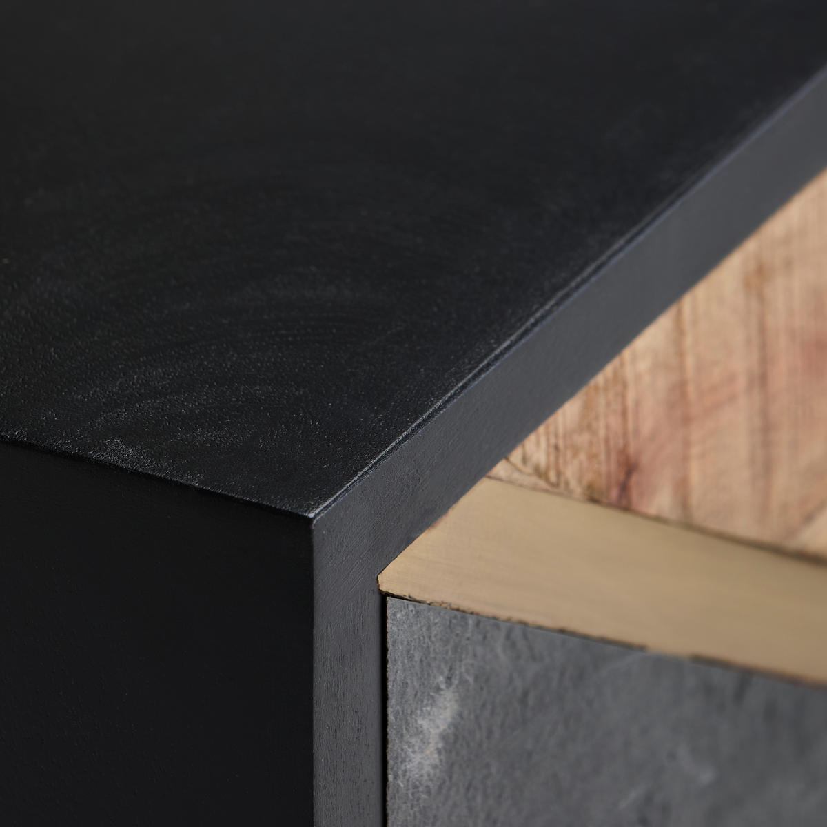 SIDEBOARD  160/78/42 cm  - Goldfarben/Schwarz, Design, Holz/Metall (160/78/42cm) - Livetastic