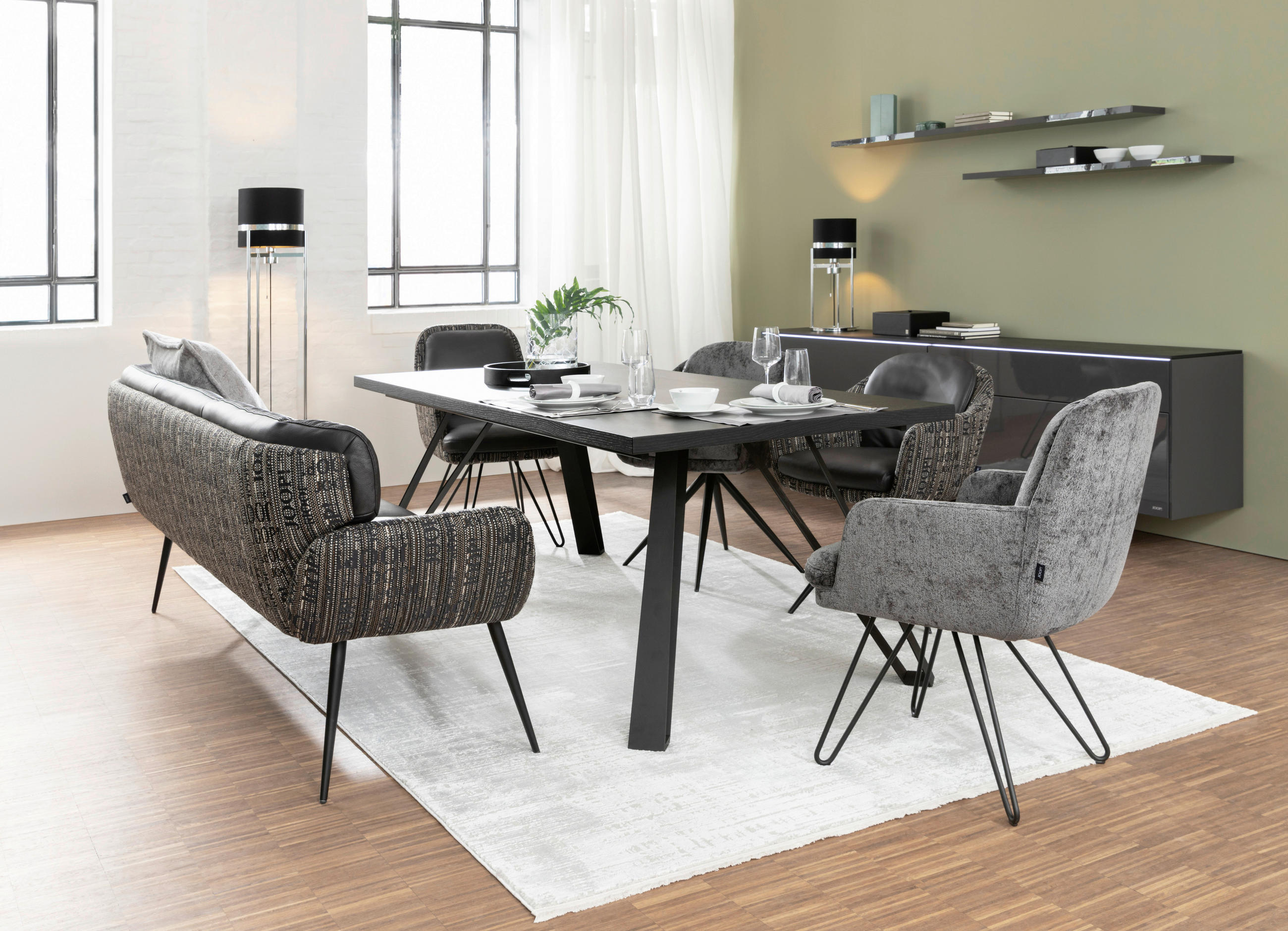 WEBTEPPICH 140/200 cm Lines Creme  - Creme, Design, Textil (140/200cm) - Joop!