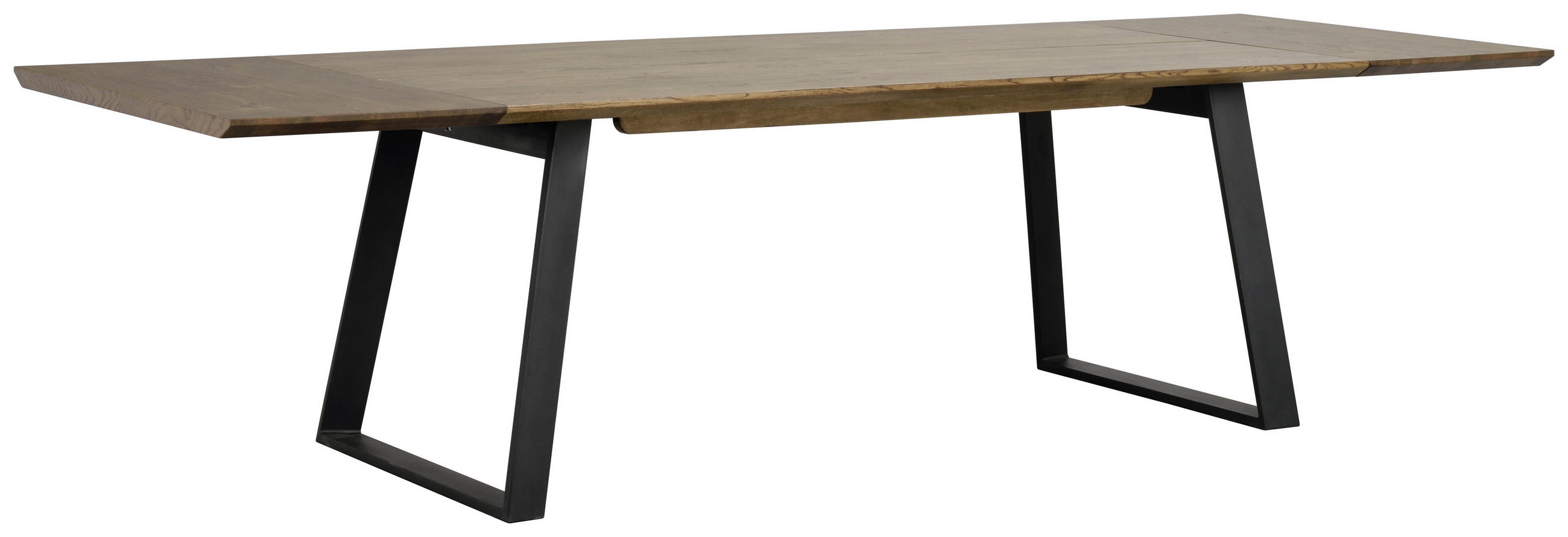 MATBORD i trä, metall 210/95/75 cm   - svart/mörkbrun, Design, metall/trä (210/95/75cm) - Rowico